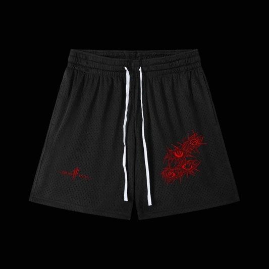 Mesh Drawstring Shorts