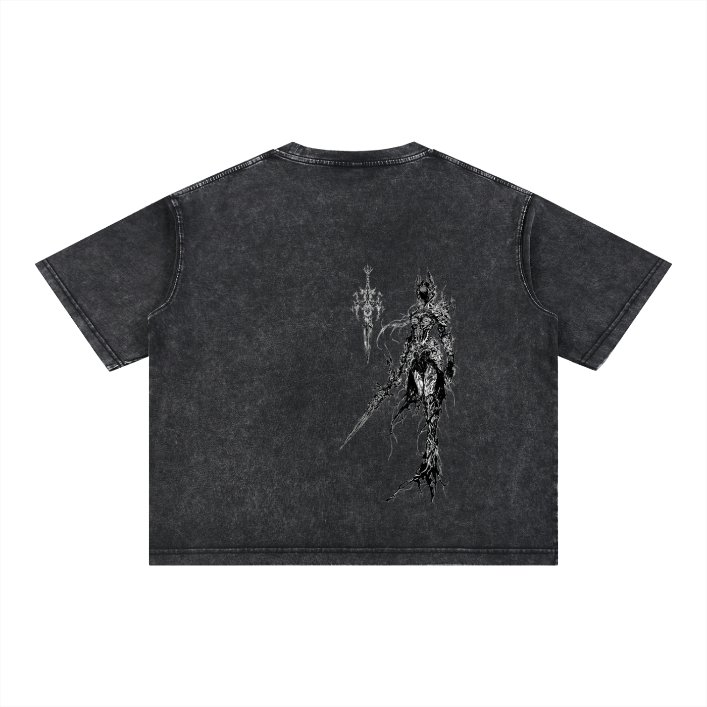 Mineral Wash Boxy Cotton T-Shirt