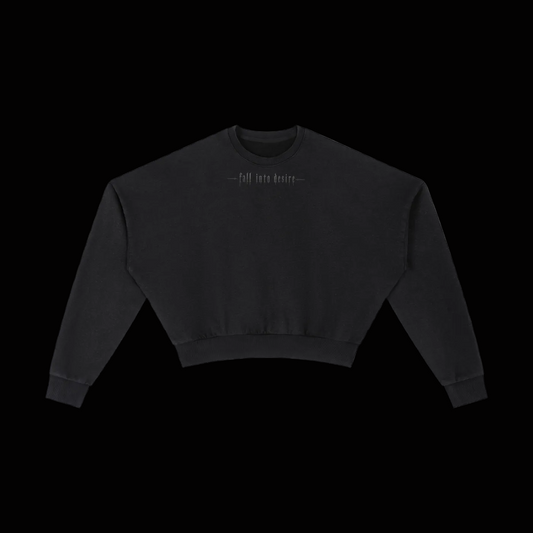 Vintage Washed Cropped Sweatshirt