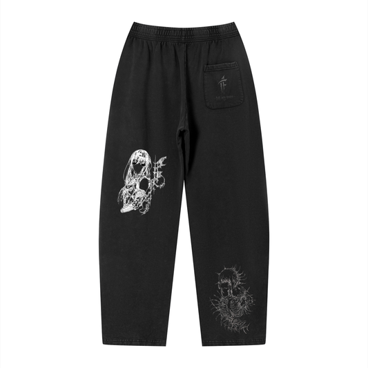 Unisex Vintage Wash Loose Sweatpants