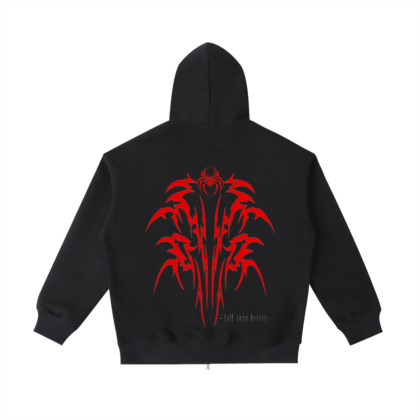 Essential Heavyweight Pocket Hoodie-spider edition