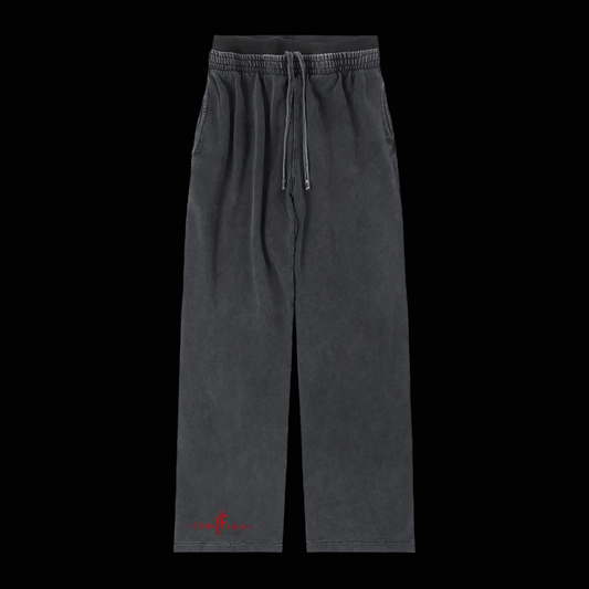womans Blank style Vintage Washed Waist Pants