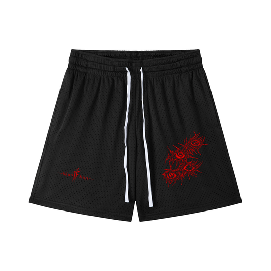 Mesh Drawstring Shorts