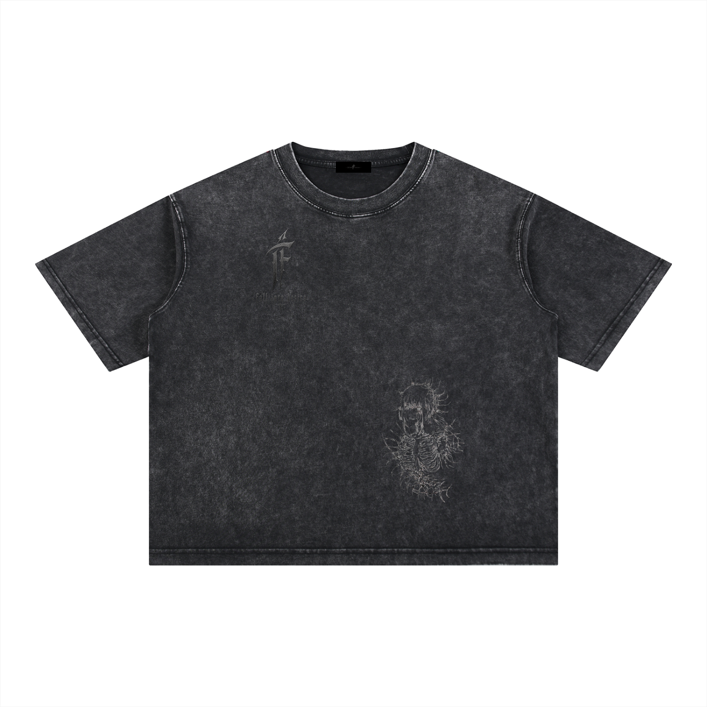 Mineral Wash Boxy Cotton T-Shirt