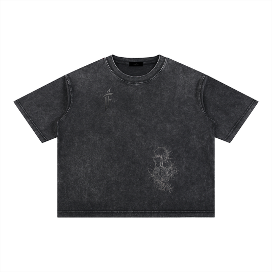 Mineral Wash Boxy Cotton T-Shirt