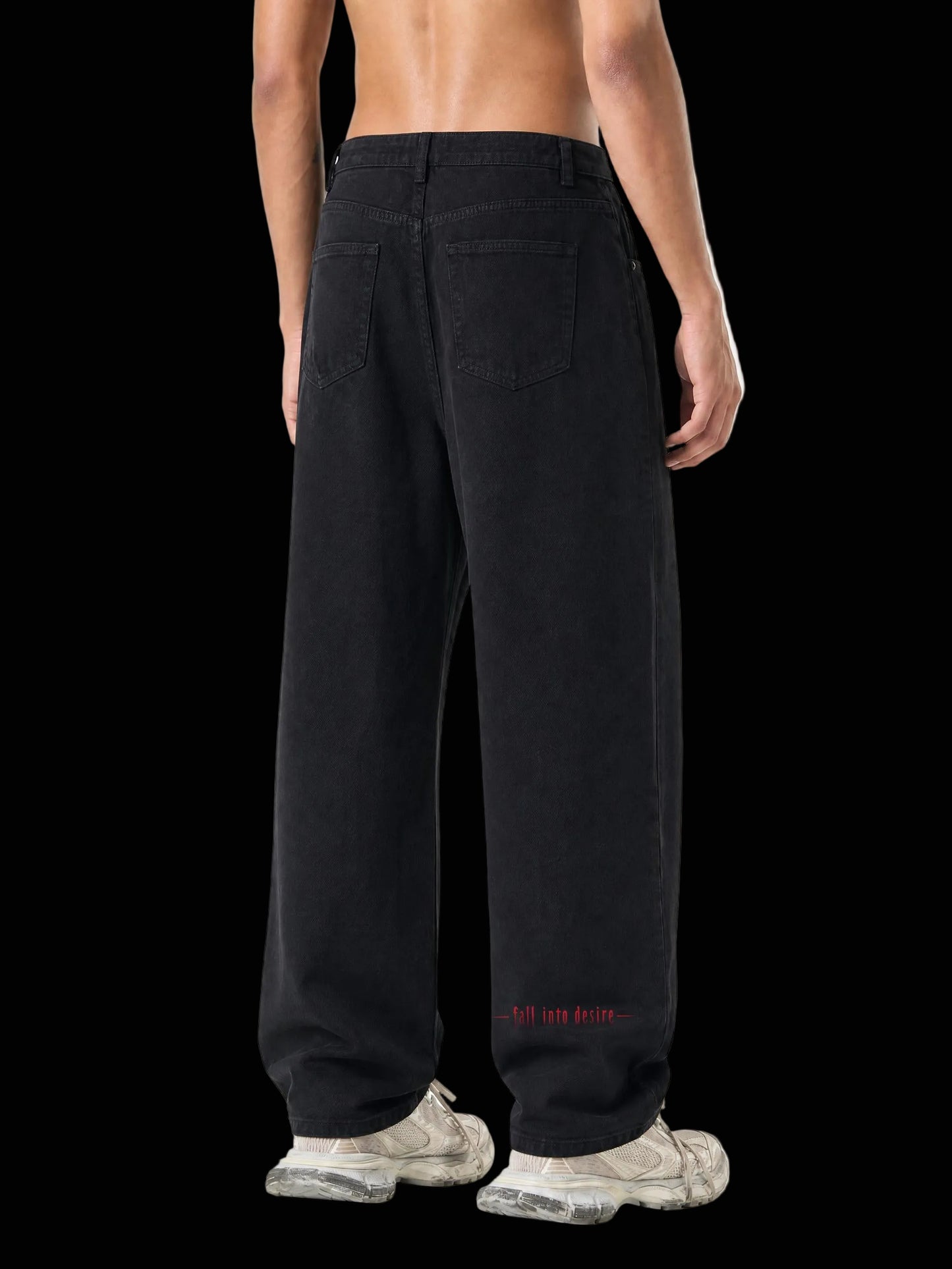 Men’s Vintage Wash Straight Leg Jeans blank edition